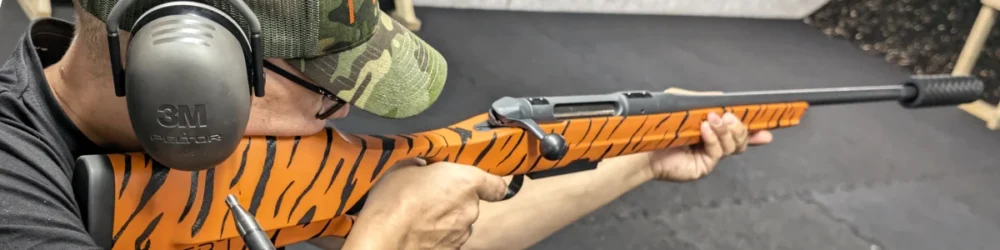 INCA HOT silencer on Heym SR30 with carbon shaft