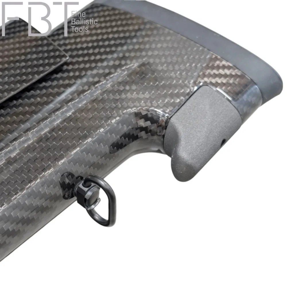 Mauser 25 | UNIC SuperErgo Carbon Stock | Take Down System | High Glossy Version - Detail J-Hook